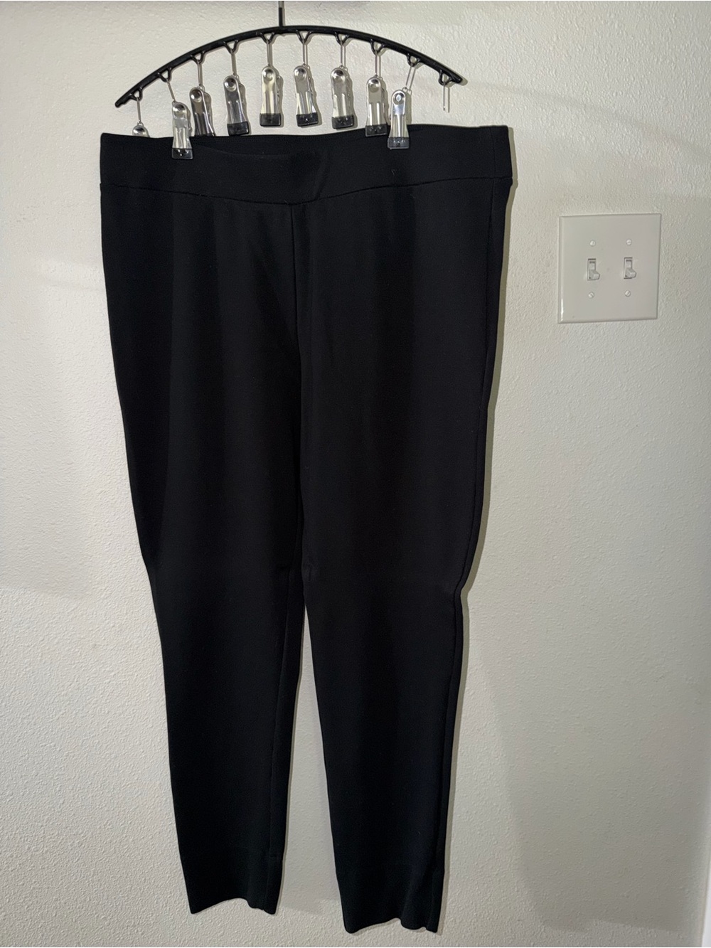 Cato Classic Black Women's Knit Ponte Ankle Pants
